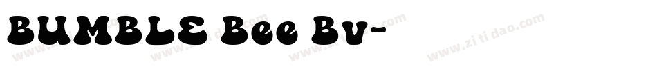 BUMBLE Bee Bv字体转换